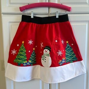 Festive Holiday Mini Skirt- NWT size M
